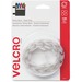 VELCRO® 90204 General Purpose Sticky Back - 0.63" Dia - 100 / Carton - White