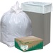 Webster Heavy-Duty Reclaim Recycled White Can Liners - Small Size - 13 gal - 24" Width x 33" Length x 0.87 mil (22 Micron) Thickness - Low Density - White - Plastic - 150/Carton