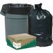 Webster Reclaim Heavy-Duty Recycled Can Liners - Small Size - 10 gal - 24" Width x 23" Length x 0.85 mil (22 Micron) Thickness - Low Density - Black - Plastic - 500/Carton