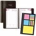 Brownline Daily Planner - Julian Dates - Daily - January 2024 - December 2024 - 7:00 AM to 7:30 PM - Half-hourly - 5" x 8" Sheet Size - Twin Wire - Black - Notepad, Holder, Phone Directory, Tabbed, Address Directory, Soft Cover, Tear-off - 1 Each