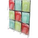 Deflecto Stand-Tall Preassembled Wall System - 9 Pocket(s) - 35.2" Height x 27.5" Width x 3.4" Depth - Bend Resistant - Clear - Plastic - 1 Each