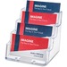Deflecto Business Card Holder - 3.75" (95.25 mm) x 3.94" (100.01 mm) x 3.50" (88.90 mm) x - Acrylic - 1 Each - Clear