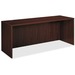 HON Bow Front Desk Shell - 72" x 24" x 1" x 29" - Square Edge - Finish: Laminate, Mahogany - For Office