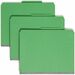 Smead SafeSHIELD 2/5 Tab Cut Letter Recycled Classification Folder - 8 1/2" x 11" - 2" Expansion - 2 x 2S Fastener(s) - 2" Fastener Capacity for Folder - Top Tab Location - Right of Center Tab Position - 2 Divider(s) - Pressboard - Green - 100% Recycled - 10 / Box