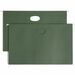 Smead Legal Recycled Hanging Folder - 8 1/2" x 14" - 3 1/2" Expansion - Standard Green - 30% Recycled - 10 / Box