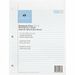 Sparco Notebook Filler Paper - Letter - 100 Sheets - Ruled Red Margin - 16 lb Basis Weight - Letter - 8 1/2" x 11" - White Paper - Subject - 100 / Pack