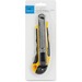 Sparco Automatic Utility Knife - Metal Blade - Heavy Duty - Acrylonitrile Butadiene Styrene (ABS) - Black, Yellow - 1 Each