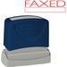 Sparco FAXED Red Title Stamp - Message Stamp - "FAXED" - 1.75" (44.45 mm) Impression Width x 0.62" (15.75 mm) Impression Length - Red - 1 Each