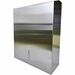 Genuine Joe C-Fold/Multi-fold Towel Dispenser Cabinet - C Fold, Multifold Dispenser - 13.50" (342.90 mm) Height x 11" (279.40 mm) Width x 4.25" (107.95 mm) Depth - Stainless Steel, Metal - Silver - Wall Mountable - 1 Each