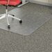 Lorell Rectangular Low-pile Economy Chairmat - Carpeted Floor - 60" (1524 mm) Length x 46" (1168.40 mm) Width x 95 mil (2.41 mm) Thickness - Rectangle - Vinyl - Clear