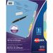 Avery Big Tab&trade; Write & Erase Plastic Dividers, 5 tabs, 1 set - 5 x Divider(s) - 5 Write-on Tab(s) - 5 - 5 Tab(s)/Set - 8.50" Divider Width x 11" Divider Length - 3 Hole Punched - Multicolor Plastic Divider - Multicolor Plastic Tab(s) - 5 / Set
