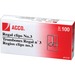 ACCO Regal Paper Clips - No. 3 - Durable - 100 / Box - Silver - Metal