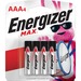 Energizer Max Alkaline AAA Batteries - pack/4