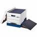 Bankers Box Binderbox Binder Storage Box - Internal Dimensions: 12.25" (311.15 mm) Width x 18.50" (469.90 mm) Depth x 12" (304.80 mm) Height - External Dimensions: 13.1" Width x 20.1" Depth x 12.4" Height - Media Size Supported: Letter, Legal - Lift-off C