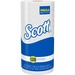 Scott Kitchen Roll Towels - 1 Ply - 11" x 8.8" - 128 Sheets/Roll - White - Soft, Perforated, Absorbent - 1 / Roll