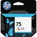 HP 75 Original Ink Cartridge - Single Pack - Inkjet - 210 Pages - Color - 1 Each