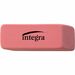 Integra Pink Pencil Eraser - Pink - 2" (50.80 mm) Width x 0.80" (20.32 mm) Height x 0.40" (10.16 mm) Depth x - 1 Each - Soft, Pliable, Latex-free