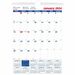 Brownline Ruled Block Wall Calendar - Professional - Julian Dates - Monthly - 1 Year - January 2024 - December 2024 - 1 Month Single Page Layout - 8" x 11" White Sheet - Twin Wire - White - Paper - 1 Each