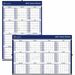 Brownline Yearly Wall Calendar - 24" x 36"  - Paper