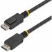 StarTech.com 6ft (2m) DisplayPort 1.2 Cable, 4K x 2K UHD VESA Certified DisplayPort Cable, DP Cable/Cord for Monitor, w/ Latches - 6ft/1.8m VESA Certified DisplayPort v1.2 cable; 4Kx2K(3840x2400 60Hz)/21.6 Gbps bandwidth/HBR2/8Ch Audio/MST - Durable PVC strain relief; Latching connectors - For office/boardroom with laptop/workstation and monitor/projector; Samsung/Sony/Dell