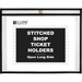 C-Line Side Load Stitched Shop Ticket Holders - Support 9" (228.60 mm) x 12" (304.80 mm) Media - Vinyl - 25 / Box - Black, Clear - Sturdy