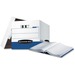 Bankers Box Data-Pak Computer Paper - Internal Dimensions: 12.75" (323.85 mm) Width x 16" (406.40 mm) Depth x 12.50" (317.50 mm) Height - External Dimensions: 13.8" Width x 17.8" Depth x 13" Height - Lift-off Closure - Heavy Duty - Stackable - White, Blue