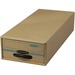 Recycled Stor/Drawer® - Letter - 5.5" Height - Media Size Supported: Cheque - Kraft, Green - 1 Each