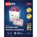 Avery White Rectangle Labels with Sure Feed&trade; Technology,Easy Peel, 1?" x 4" , for Laser and Inkjet Printers - 1 1/3" Width x 4" Length - Permanent Adhesive - Rectangle - Laser - White - Paper - 14 / Sheet - 100 Total Sheets - 1400 Total Label(s) - 1400 / Box