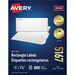 Avery® Easy Peel(R) Return Address Labels, Sure Feed(TM) Technology, Permanent Adhesive, 1/2" x 1-3/4" , 8,000 Labels (5167) - 1/2" Height x 1 3/4" Width - Permanent Adhesive - Rectangle - Laser - White - Paper - 80 / Sheet - 100 Total Sheets - 8000 T