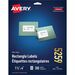 Avery Smooth Feed Laser Label - 1 1/2" Width x 4" Length - Permanent Adhesive - Rectangle - Laser - White - 350 / Pack - Jam-free, Smudge-free