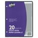 Hilroy One-Sided Metric Quad Ruled Filler Paper - 20 Sheets - White Paper - Heavyweight, Hole-punched - 20 / Pack