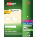 Avery® File Folder Label - 21/32" Width x 3 7/16" Length - Removable Adhesive - Rectangle - Inkjet - White - 1500 / Box - Self-adhesive