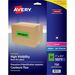 Avery® Neon Address Labels with Sure Feed(TM) for Laser Printers, 1" x 2 5/8" , 750 Green Labels (5971) - 1" Height x 2 5/8" Width - Permanent Adhesive - Rectangle - Laser - Neon Green - Paper - 30 / Sheet - 25 Total Sheets - 750 Total Label(s) - 750 