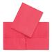 Hilroy Letter Recycled Pocket Folder - 8 1/2" x 11" - Leatherine - Red - 1 Each