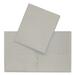 Hilroy Letter Recycled Pocket Folder - 8 1/2" x 11" - Leatherine - Gray - 1 Each