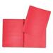 Hilroy Letter Recycled Report Cover - 8 1/2" x 11" - 3 Fastener(s) - Leatherine - Red - 1 Each