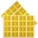 Pendaflex A-Z End End Tab Filing Labels - "Alphabet" - 1 1/4" x 15/16" Length - Rectangle - Yellow - 240 / Pack - Self-adhesive