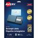 Avery® Mailing Label - 2 5/8" x 1" Length - Permanent Adhesive - Rectangle - Inkjet - White - 30 / Sheet - 300 / Pack - Jam-free, Smudge-free, Write-on Label