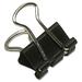 Acme Sure-Grip Triangular Fold Back Binder Clip 9/16" wide (" capacity) - 0.60" (15.24 mm) Width - 0.3" Size Capacity - 12 / Pack - Black - Steel