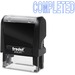 Trodat Self Inking Stamp - Message Stamp - "COMPLETED" - Blue - 1 Each