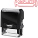 Trodat Self Inking Stamp - Message/Date Stamp - "COMPLETED" - Red - 1 Each