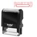 Trodat Self Inking Stamp - Message/Date Stamp - "POSTED" - Red - 1 Each