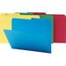 Smead WaterShed/CutLess 1/2 Tab Cut Letter Recycled Top Tab File Folder - 8 1/2" x 11" - Assorted - 30% Recycled - 100 / Box