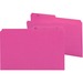 Smead 1/2 Tab Cut Legal Recycled Top Tab File Folder - 9 1/2" x 14 5/8" - Dark Pink - 10% Recycled - 100 / Box