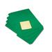 VLB 1/2 Tab Cut Letter Top Tab File Folder - Polypropylene - Green - 12 / Pack