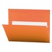 Smead Flex-I-Vision Letter Recycled Hanging Folder - 8 1/2" x 11" - Vinyl - Orange - 10% Recycled - 25 / Box
