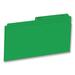 Hilroy 1/2 Tab Cut Legal Recycled Top Tab File Folder - 8 1/2" x 14" - Green - 10% Recycled - 100 / Box