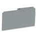 Hilroy 1/2 Tab Cut Legal Recycled Top Tab File Folder - 8 1/2" x 14" - Top Tab Location - Right/Left Tab Position - Gray - 10% Recycled - 100 / Box