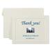 First Base Embossed Border Fold Over Note Card - 4 1/2" x 5 1/2" - 47 lb Basis Weight - 40 / Pack - Ivory