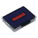 Trodat Professional Line Heavy-Duty Dater Ink Pad - 1 Each - Blue, Red Ink